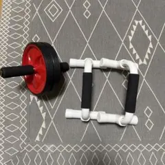 アブローラー 赤と黒 滑り止めグリップ付き