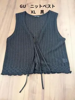 GU ニットベスト　XL　黒