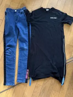 SISTER JENNI ワンピースとデニムパンツセット