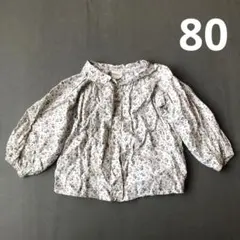 モンベベ MONBEBE ベビー ブラウス 花柄 80 子供