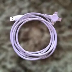 ホワイト 3in1 充電ケーブル