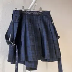 【ノエミー 青 チェックスカート】