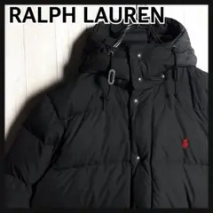 3331【現行・TALON】ラルフローレン 刺繍ロゴ 2WAY ダウンジャケット