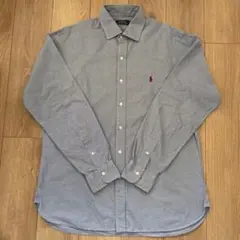 ラルフローレン チェックシャツ L ポニー刺繍 BDシャツ コットン