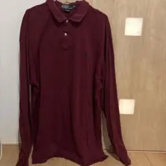 Polo by Ralph Lauren バーガンディ ポロシャツ XL