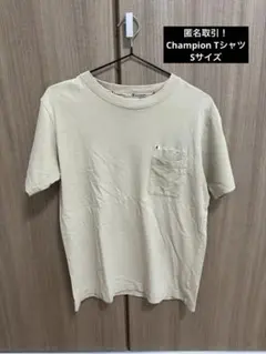 Champion ポケット付きTシャツ ベージュ レディース Sサイズ 綿100のサムネイル