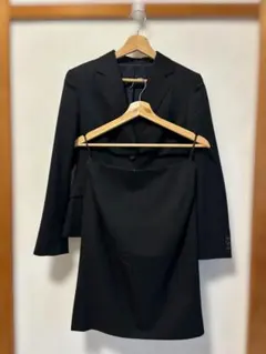 【洗える】AOKI LES MUESリクルートスーツ セットアップ S 黒