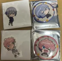 小柳ロウ 赤城ウェン 缶バッジ 4個セット