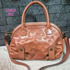 lucky8様専用アナスイ ハンドバッグ 2way ショルダー レザー チャーム