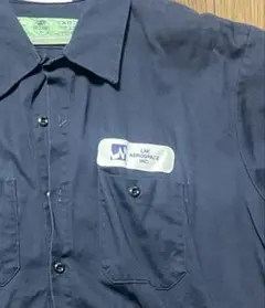 LMI Aerospace Inc. ネイビー半袖シャツ 古着