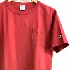 Champion 赤 Tシャツ ポケット付き　Mサイズ