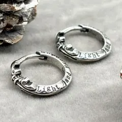 フープピアス メンズ シルバー925 リングピアス 新品 両耳【PN291-0】