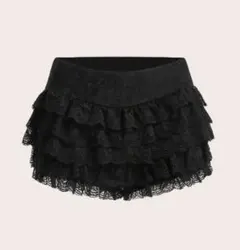 y2k 平成ギャル レース ミニスカート 黒