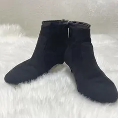 Odette e Odile スエードショートブーツ 22cm 黒