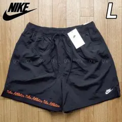 ナイキ ドライ ショートパンツ チェーンステッチ 水陸両用 ブラック 新品 L