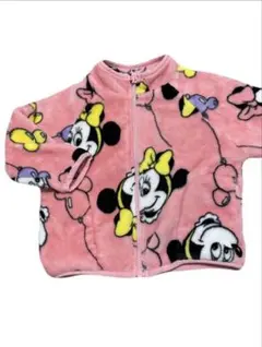 ミニーマウス　フリースアウター　90cm