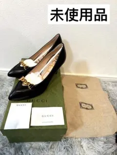 【10%off】未使用品·GUCCI パンプス   ブラック 35