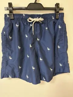 H&M カモメ柄 スイムショーツ ネイビー Sサイズのサムネイル