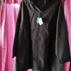 noannu フード付きジャケット ブラック　5Lサイズ