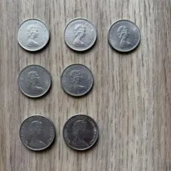 香港 旧1ドル 硬貨 5ドル硬貨 エリザベス2世 7枚セット