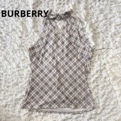BURBERRY 紐　キャミソール　ノバチェック　リボンのサムネイル