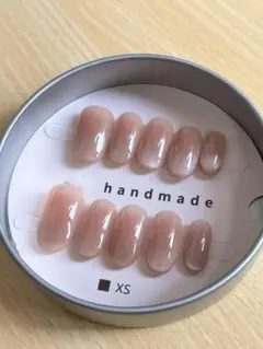 【新品未使用】ネイルチップ ヌードピンク マフネット ナチュラル　グラデーション