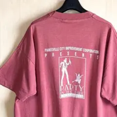 80s 90s古着　ヴィンテージ　イベントTシャツ　足長おじさん　バックプリント