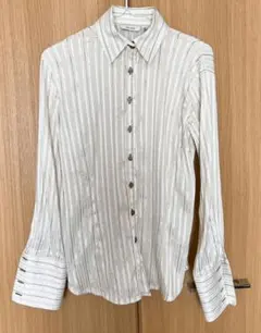 ZARA BASIC 　長袖ボタンシャツ ホワイト S