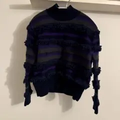 Paul Smith フリンジ付き長袖ニット