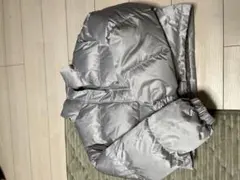 シルバー ダウンジャケット　ショート丈