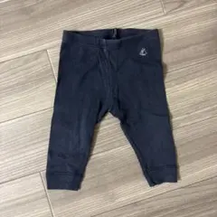【プチバトー67cm】紺レギンスパンツ