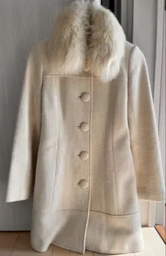 Joias コート　size1 アンゴラ　フォックス　ファーのサムネイル