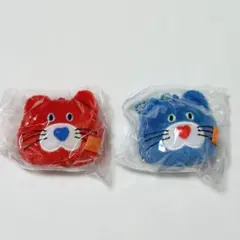 mojojojo フェイスマスコット ねこ 青 赤