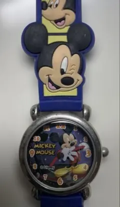 〈ジャンク品〉ディズニー　ミッキーマウス腕時計