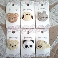 【新品】 可愛い ヘアコームピン 6点 セット 前髪ピン セリア ベビー