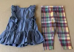 Ralph Lauren デニムトップスとレギンスセット