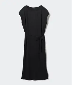 UNIQLOプリーツワンピース　ブラック　S