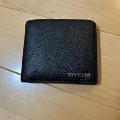 BURBERRY 二つ折り財布 ブラック - メルカリ