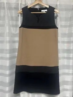 ⭐︎m's select⭐︎ノースリーブワンピース(グレー✖︎ベージュ✖︎黒)36