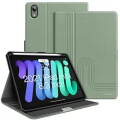 iPad mini6 ケース ペンホルダー付き オートスリープ対応