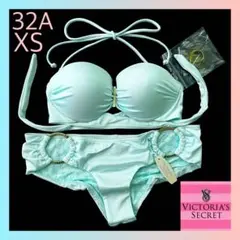 新品 ヴィクトリアシークレット 32A/XS レディース 水着 パステルグリーンのサムネイル