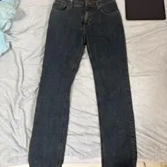 EDWIN ダークブルー デニムパンツ