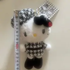 ハローキティ マスコットホルダー 千鳥格子