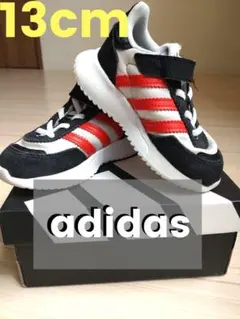 adidas キッズ ベビー　スニーカー 13cm 黒/赤