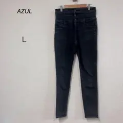 アズール⭐️ハイウエスト レディース スキニー デニム コットン Ｌサイズ