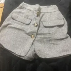 ヘリンボーンパターン ショートパンツ