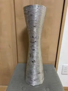 大型 フラワーベース 約50cm シルバー 花瓶 モダンデザイン インテリア