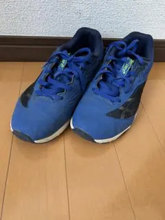 アシックス　レーザービーム　青② 22.5