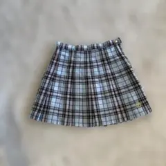 Pinklatte160センチ水色チェック柄プリーツスカート