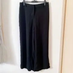 ワイドパンツ 【2XL 3L】 ブラック black 黒 ウエストゴム